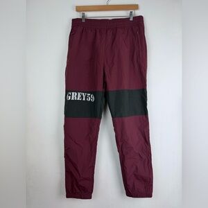 G59 Grey59 Records Not Big On Sports Maroon Track Pants Men’s Large